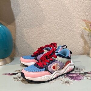 Champion woman's Sneakers in Pink, Blue, and Red